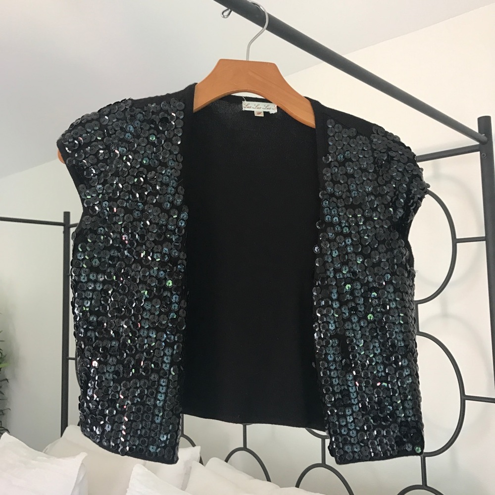 3 for $10! Sequined bolero jacket/vest from Lux